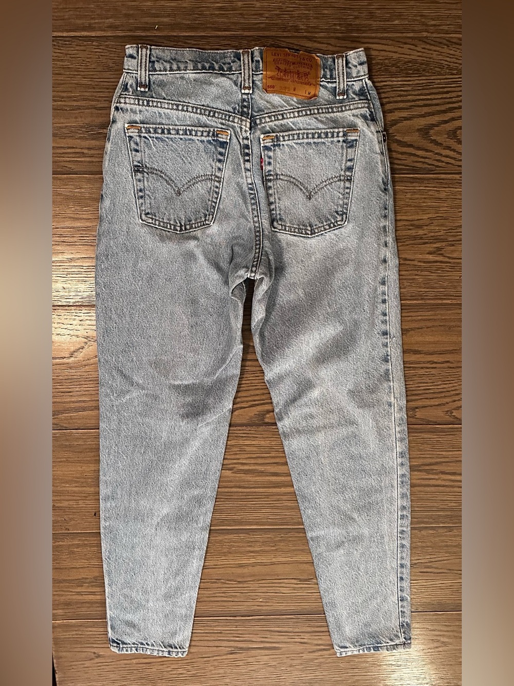 Levi's Vintage 1991 550 Light Blue Straight Leg Jeans